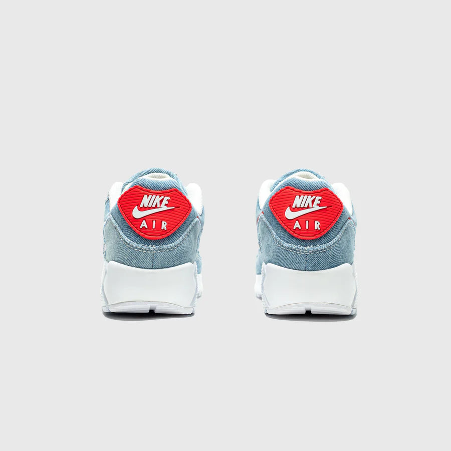 Nike Air Max 90 Denim Blue Habanero Red