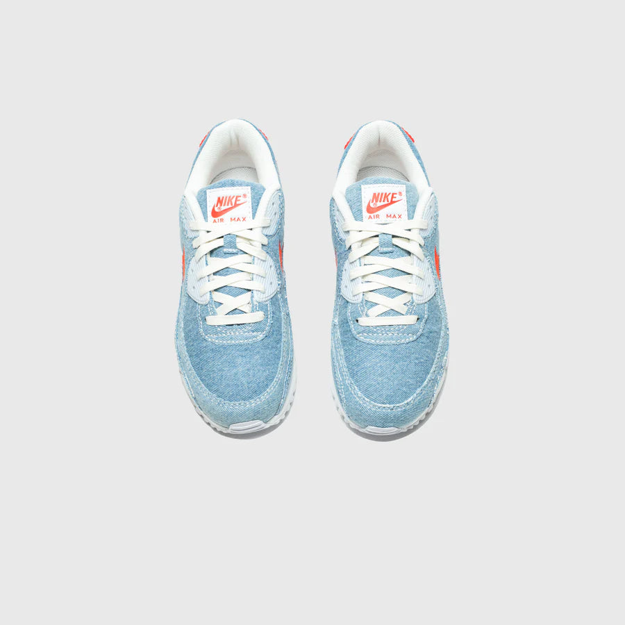 Nike Air Max 90 Denim Blue Habanero Red