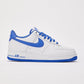 NEW Nike Air Force 1 '07 White Medium Blue